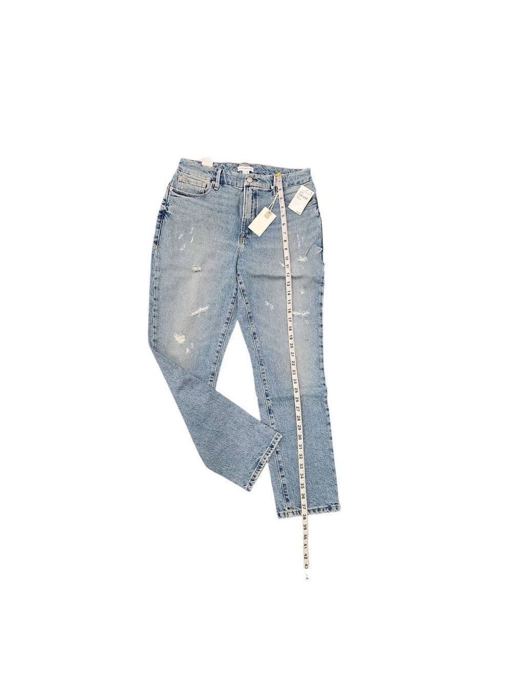 Good American Good Classic Jeans Size 6 or 28 Blue NWT Straight Leg - Picture 6 of 9